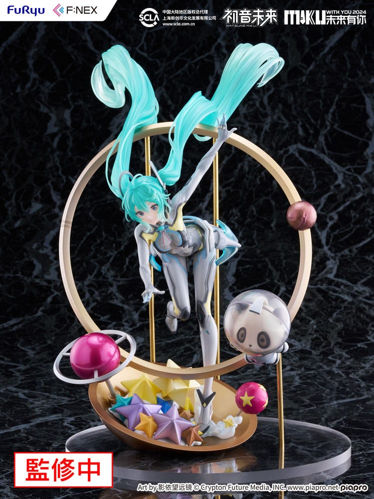 Hatsune Miku F: Nex PVC -statue 1/7 Miku med dig 2024 Ver. 29 cm