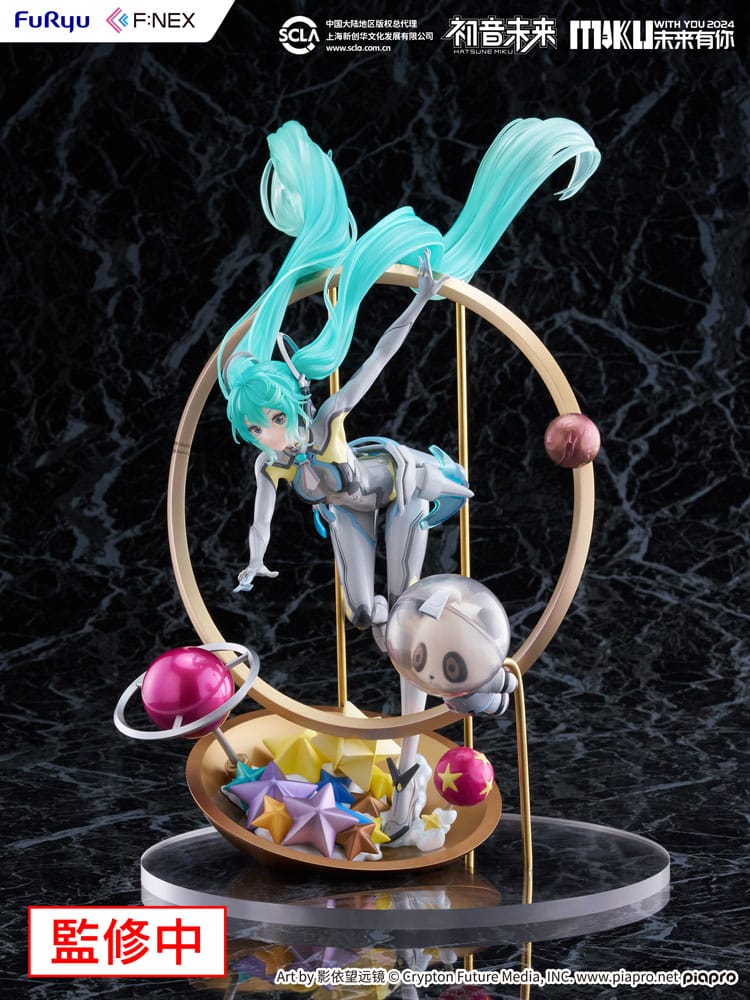 Hatsune Miku F: Nex PVC -statue 1/7 Miku med dig 2024 Ver. 29 cm