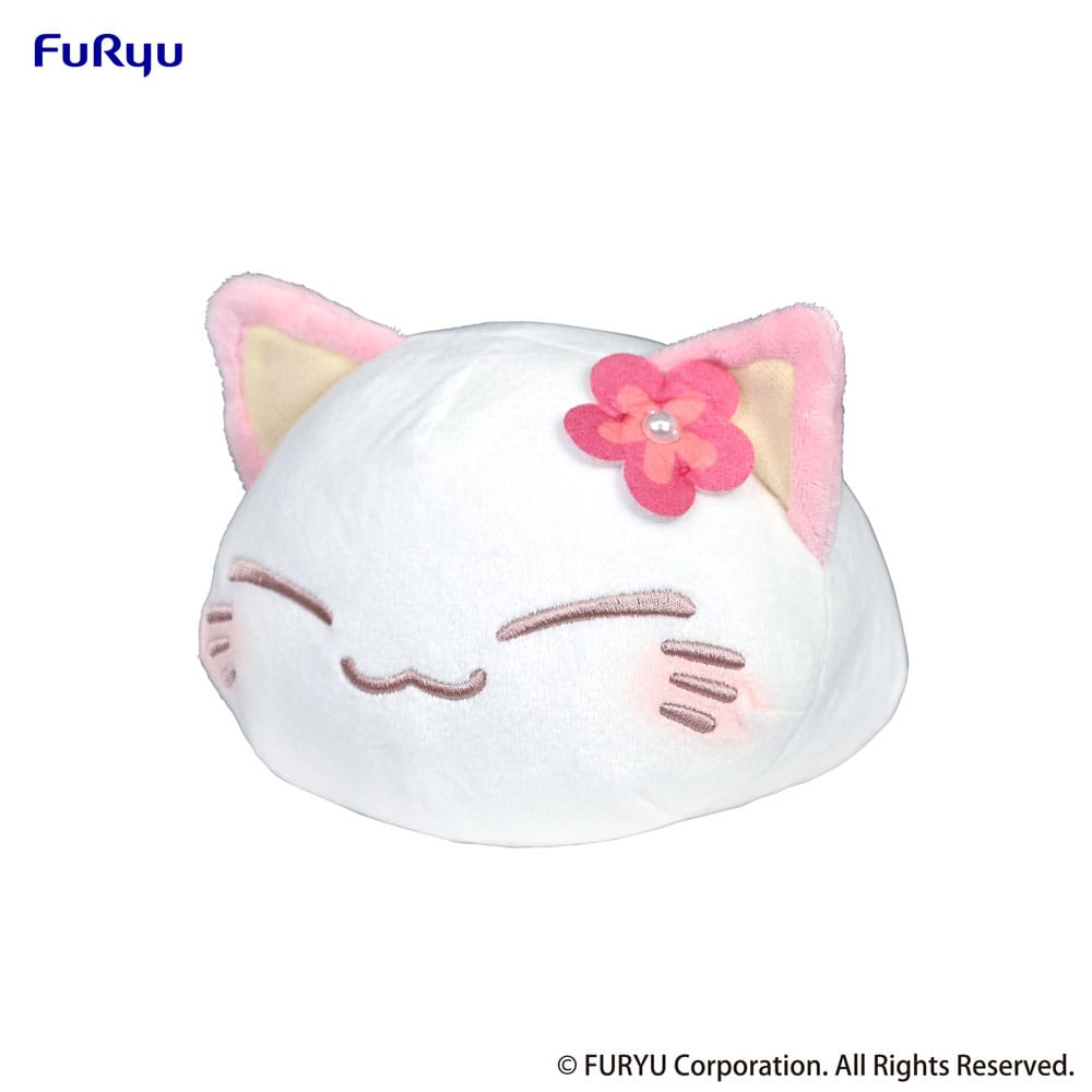 Nemuneko Cat Plush Figure Pink 18 cm