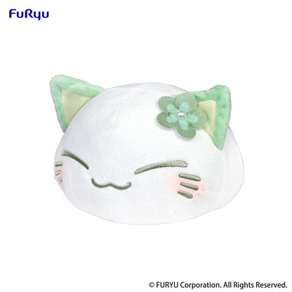 Nemuneko Cat Plush Figure Green 18 cm