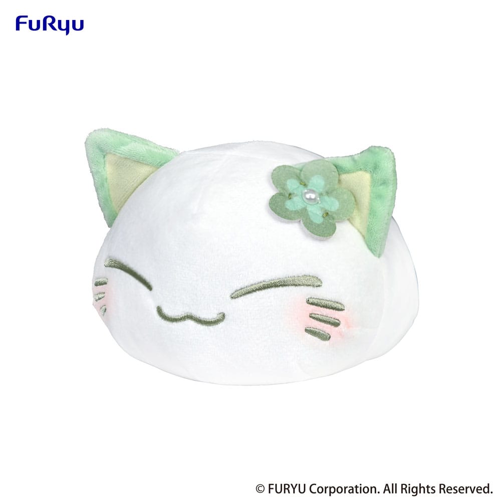 Nemuneko Cat Sig Figure Green 18 cm