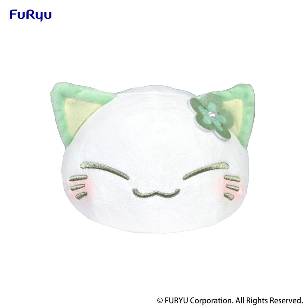 Nemuneko Cat Sig Figure Green 18 cm