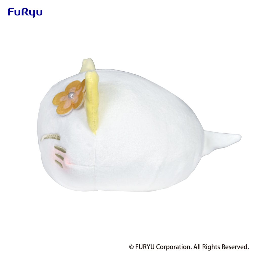 Nemuneko Cat Plush Figur gul 18 cm