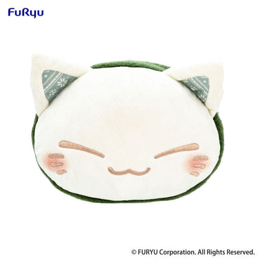 Nemuneko Cat Plush Figur Green Scarf Ver. 30 cm