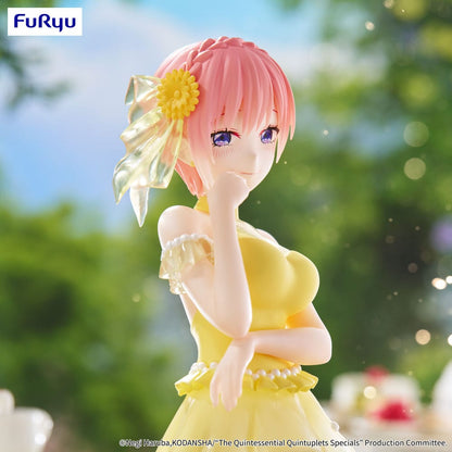 De kvintessentiella kvintuplets trio-try-it pvc-staty nakano ichika pastellklänning ver. 21 cm