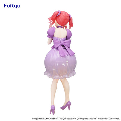 Özlü Quintuplets Trio-try-It PVC heykeli Nakano Nino Pastel Elbise Ver. 21 cm