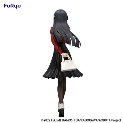 Rascal drømmer ikke om Bunny Girl Senpai trio-try-it PVC-statue Mai Sakurajima Winter Outfit Ver. 21 cm