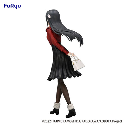 Rascal drømmer ikke om Bunny Girl Senpai trio-try-it PVC-statue Mai Sakurajima Winter Outfit Ver. 21 cm