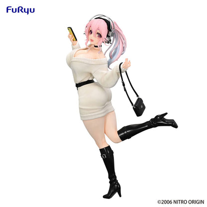 Super Sonico Trio-try-it PVC Statue Winter Memory ver. 21 cm