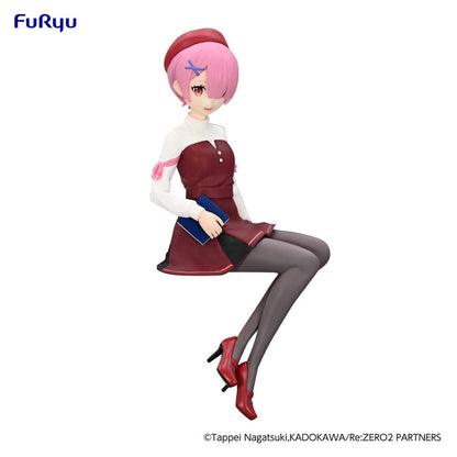 Re: Zero commençant la vie dans un autre monde nouilles stopper PVC Statue Ram Book Girl Ver. 14 cm