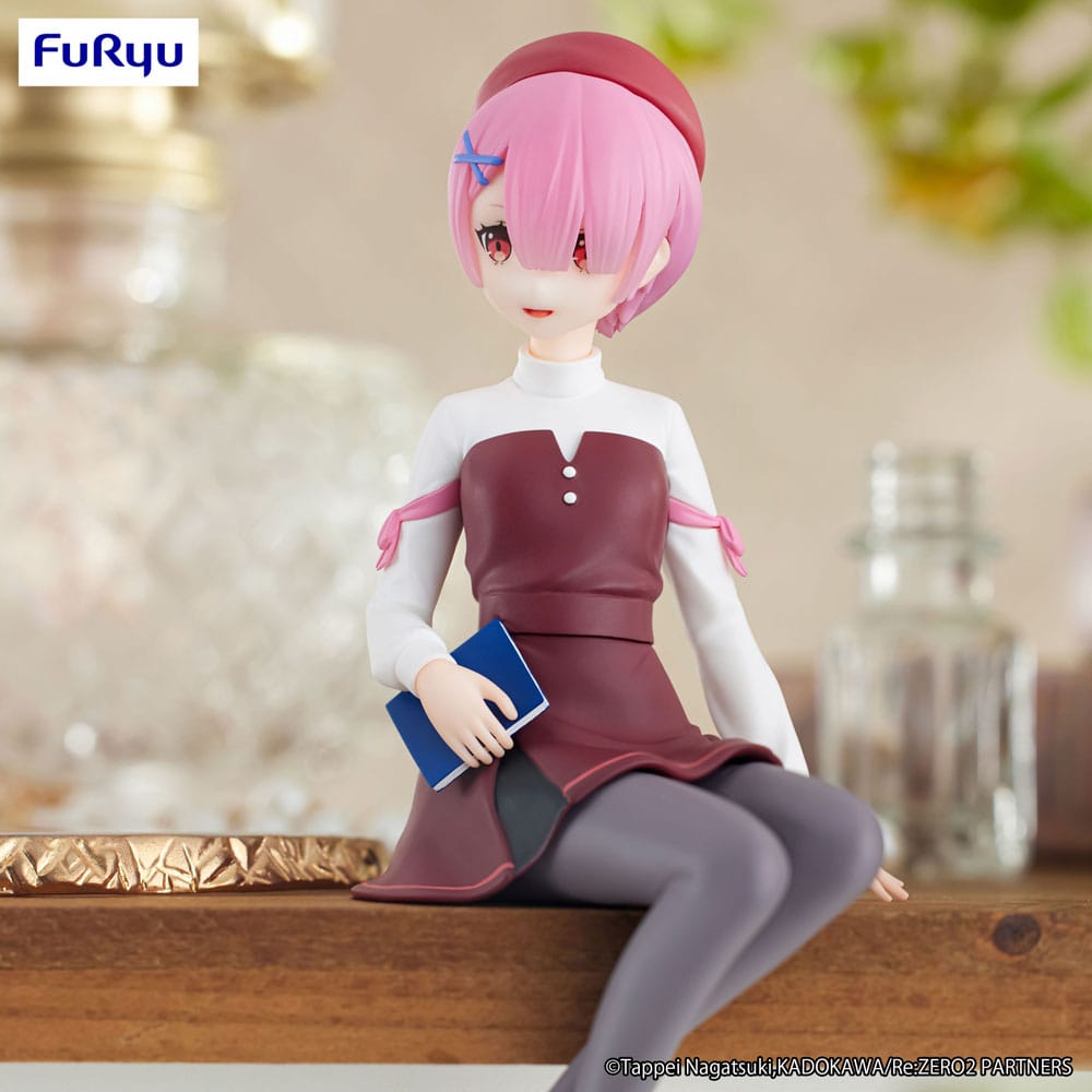 Re: Zero commençant la vie dans un autre monde nouilles stopper PVC Statue Ram Book Girl Ver. 14 cm