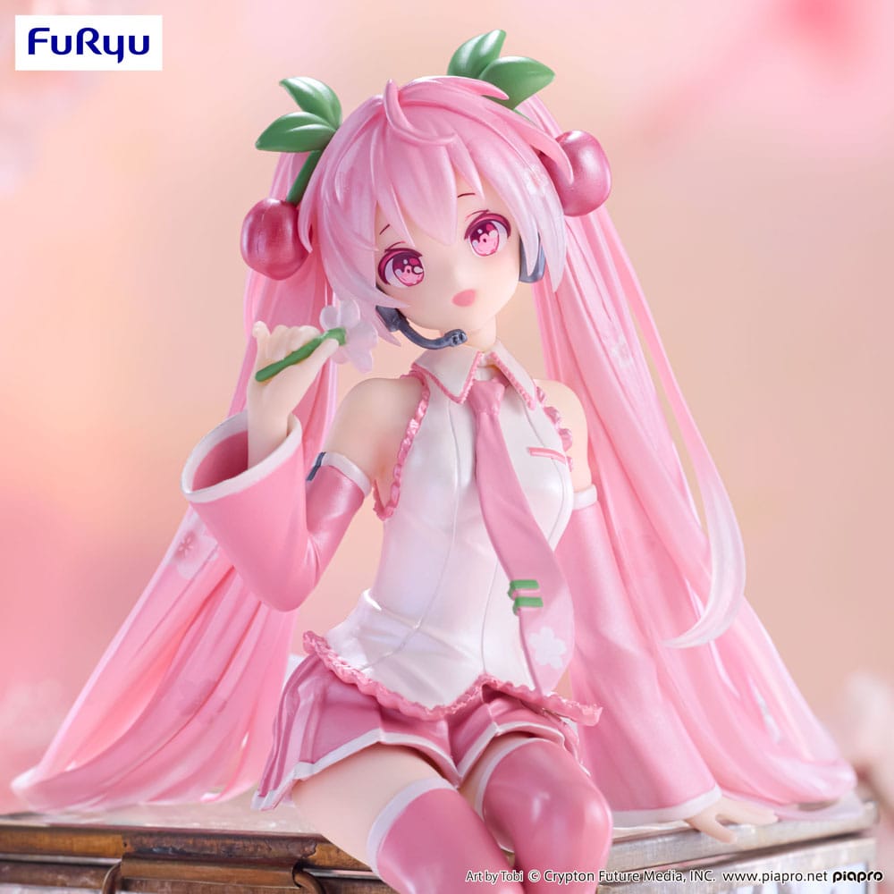 Hatsune miku rezanci čep Pvc Statup sakura miku 2024 biserna boja ver. 15 cm