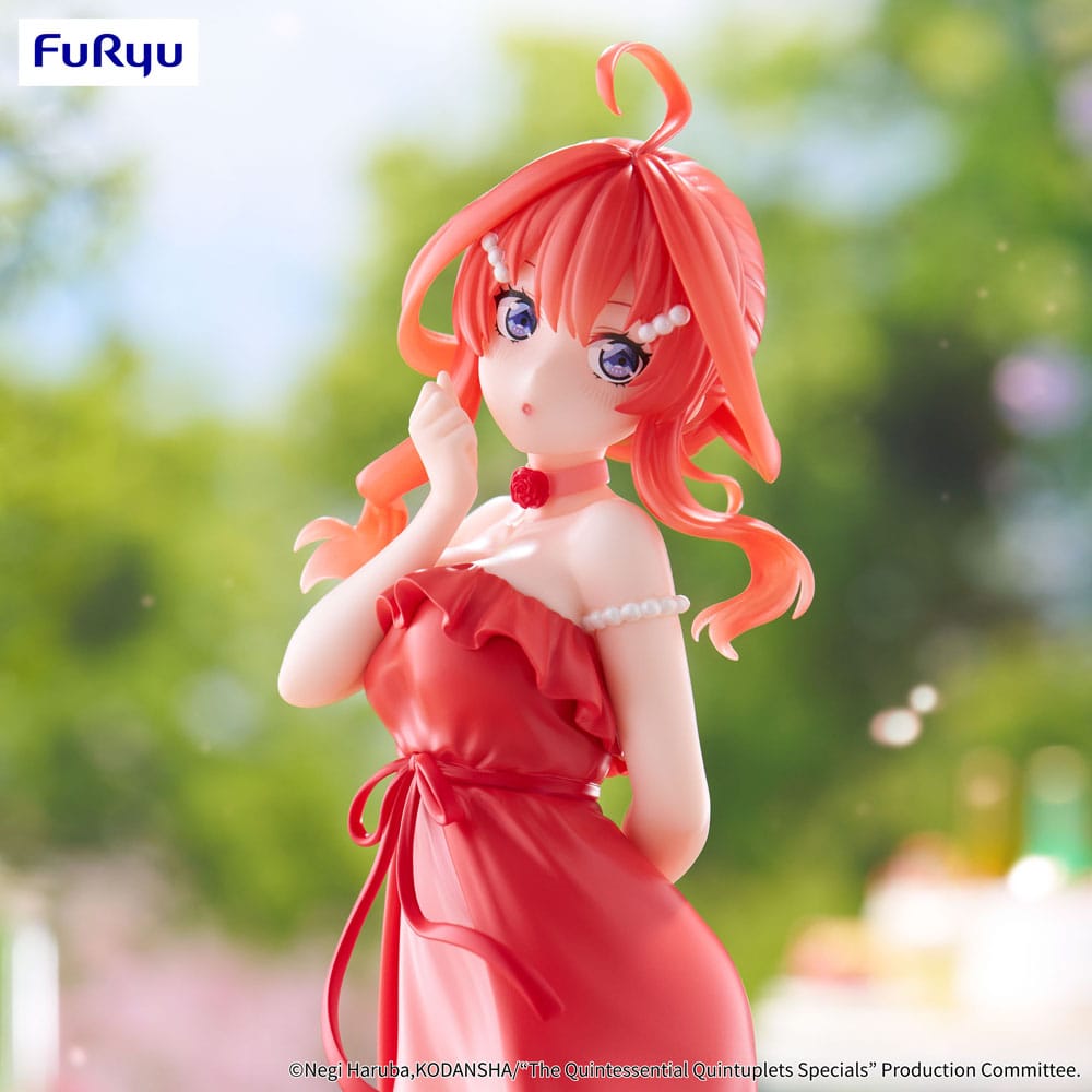 De vigtigste kvintuplets specials trio-try-it pvc statue ituki nakano pastel kjole ver. 22 cm