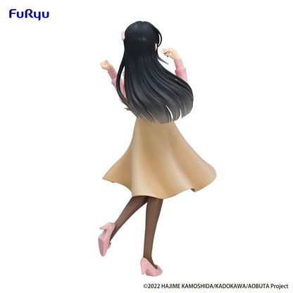 Rascal drömmer inte om Bunny Girl Senpai trio-try-it pvc-staty Mai Sakurajima Spring Outfit ver. 21 cm