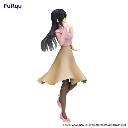Rascal drömmer inte om Bunny Girl Senpai trio-try-it pvc-staty Mai Sakurajima Spring Outfit ver. 21 cm