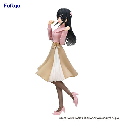 Rascal drömmer inte om Bunny Girl Senpai trio-try-it pvc-staty Mai Sakurajima Spring Outfit ver. 21 cm