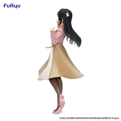 Rascal drömmer inte om Bunny Girl Senpai trio-try-it pvc-staty Mai Sakurajima Spring Outfit ver. 21 cm