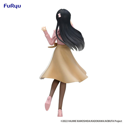 Rascal drömmer inte om Bunny Girl Senpai trio-try-it pvc-staty Mai Sakurajima Spring Outfit ver. 21 cm