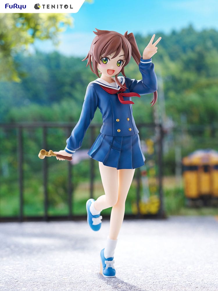 Entrena hasta el final del mundo, la estatua de PVC de tenitol Shizuru Chikura 21 cm