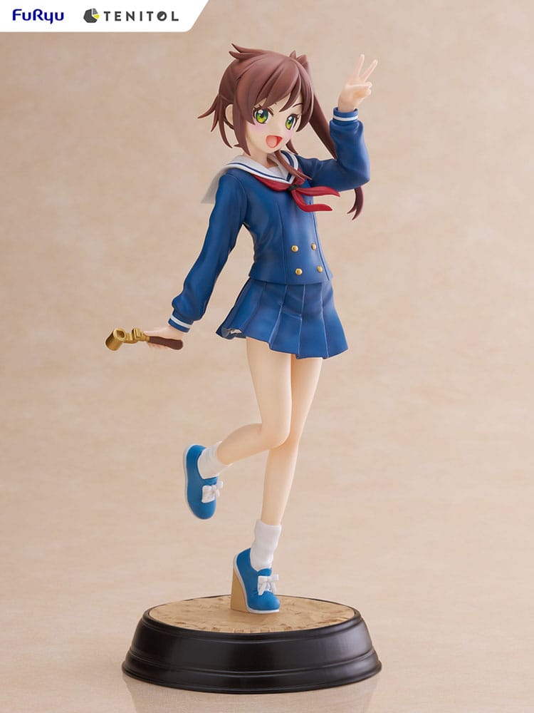 Entrena hasta el final del mundo, la estatua de PVC de tenitol Shizuru Chikura 21 cm