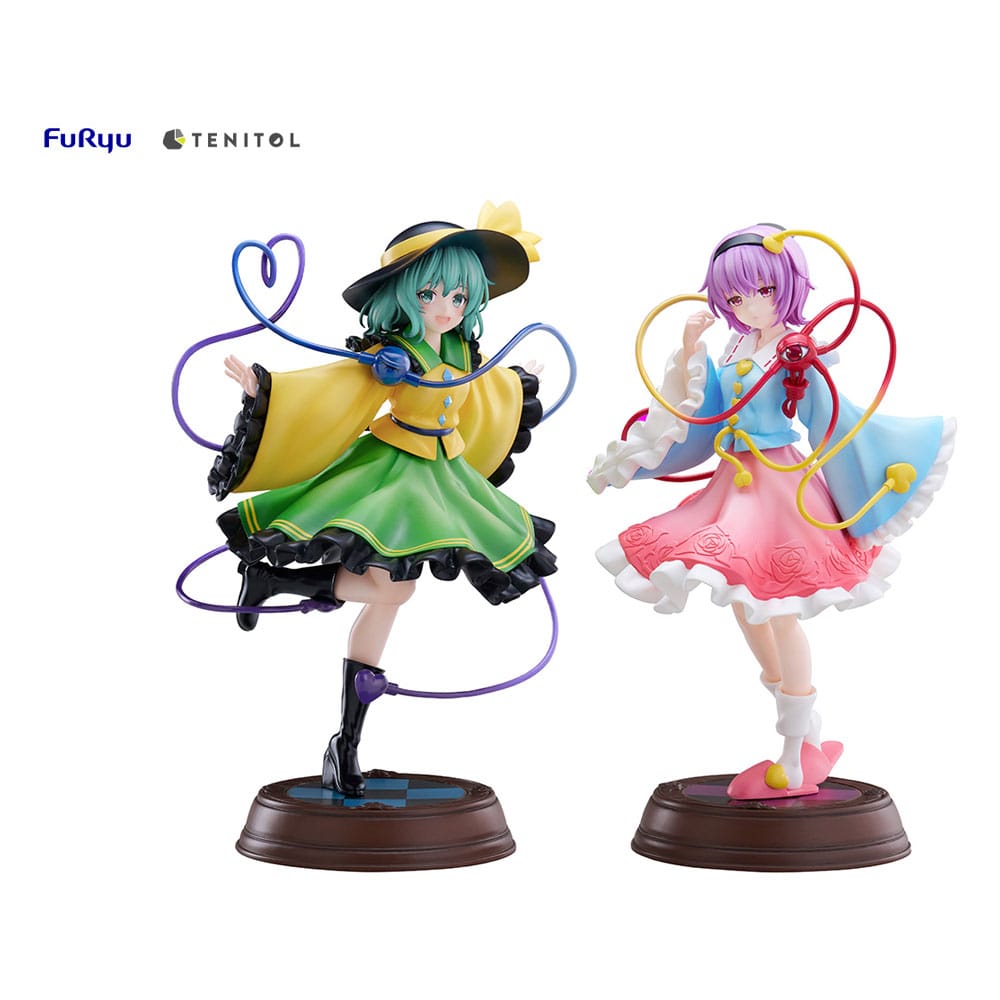 Touhou Projesi Tenitol PVC Heykeli Koishi Komeiji & Satori Komeiji 22 cm