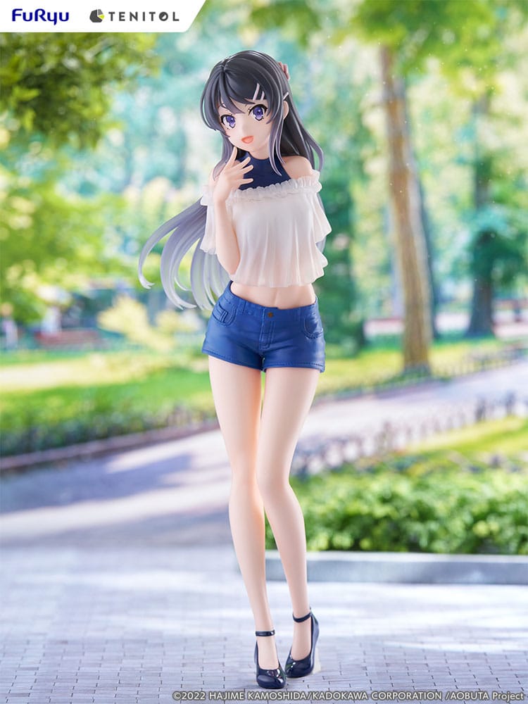 Rascal drømmer ikke om Bunny Girl Senpai Tenitol PVC Statue Mai Sakurajima 31 cm