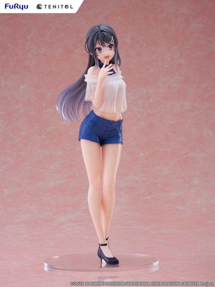 Rascal drømmer ikke om Bunny Girl Senpai Tenitol PVC Statue Mai Sakurajima 31 cm