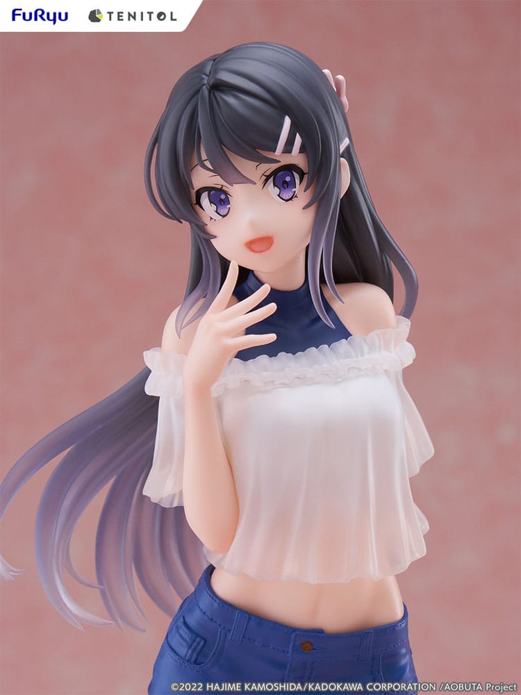 Rascal drømmer ikke om Bunny Girl Senpai Tenitol PVC Statue Mai Sakurajima 31 cm