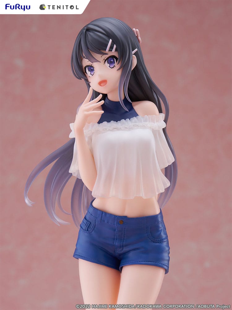 Rascal drømmer ikke om Bunny Girl Senpai Tenitol PVC Statue Mai Sakurajima 31 cm