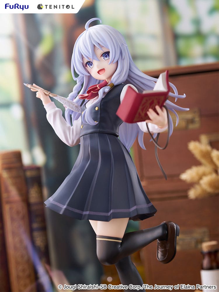 Wandering Witch: The Journey of Elaina Tenitol Høj PVC-statue Elaina skoleuniform Ver. 29 cm
