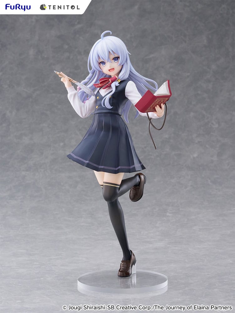 Wandering Witch: The Journey of Elaina Tenitol Høj PVC-statue Elaina skoleuniform Ver. 29 cm