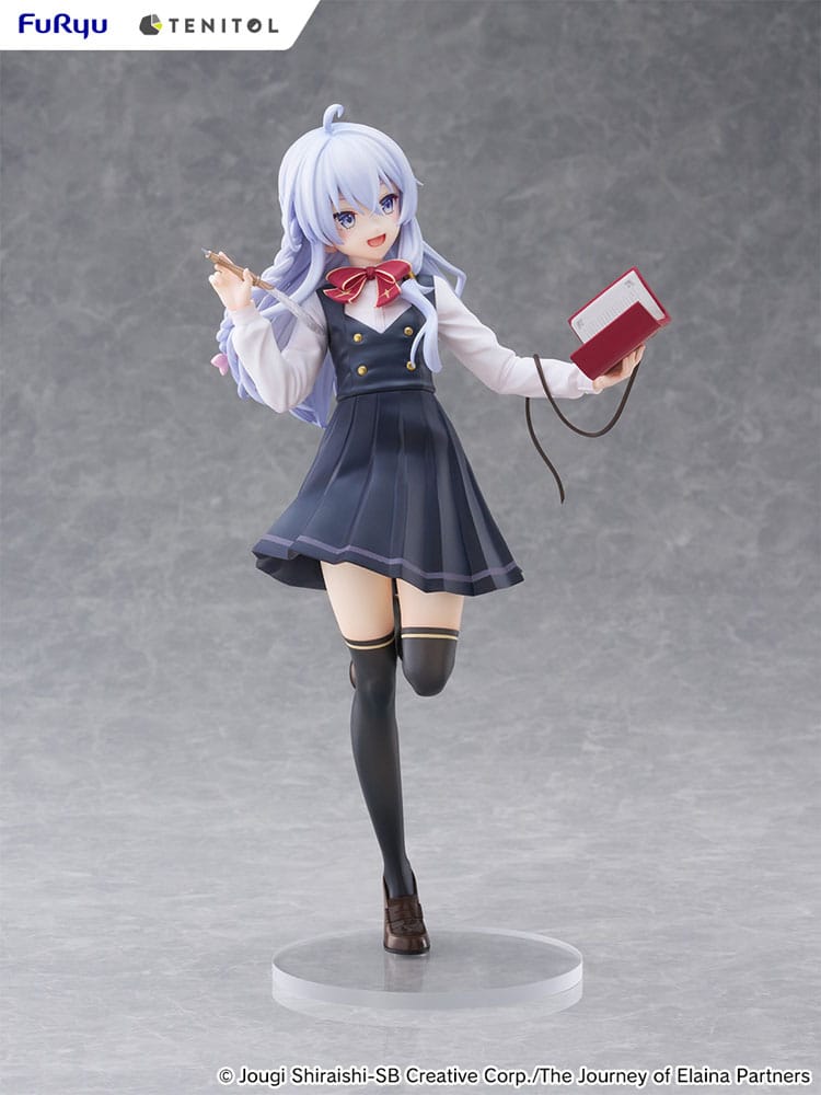 Wandering Witch: The Journey of Elaina Tenitol Høj PVC-statue Elaina skoleuniform Ver. 29 cm