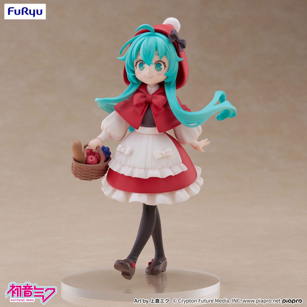 Hatsune Miku Desktop Fairy PVC Statue Hatsune Miku Lille rødhætte Ver. 16 cm
