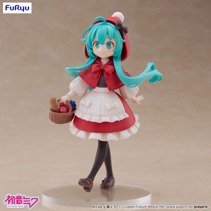Hatsune Miku Desktop Fairy PVC Statue Hatsune Miku Lille rødhætte Ver. 16 cm