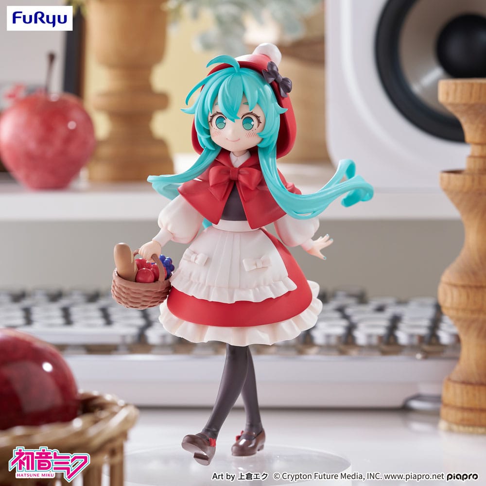 Hatsune Miku Desktop Fairy PVC Statue Hatsune Miku Lille rødhætte Ver. 16 cm