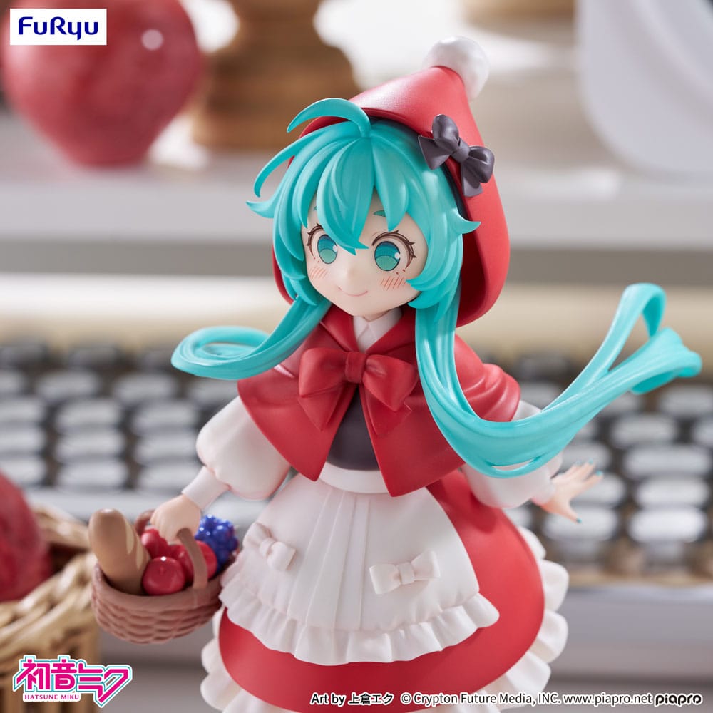 Hatsune Miku Desktop Fairy PVC Statue Hatsune Miku Lille rødhætte Ver. 16 cm