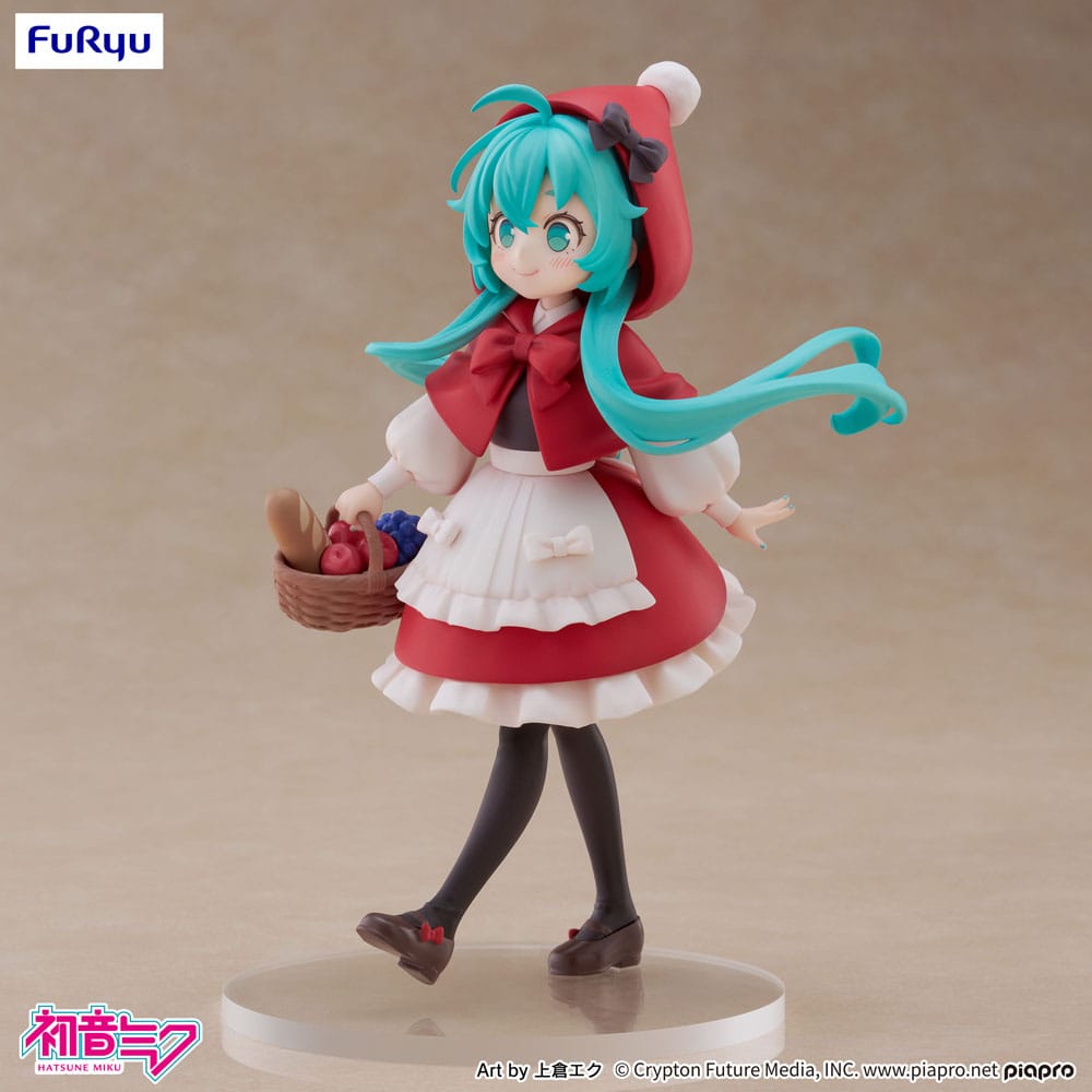 Hatsune Miku Desktop Fairy PVC Statue Hatsune Miku Lille rødhætte Ver. 16 cm
