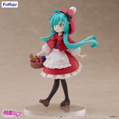 Hatsune Miku Desktop Fairy PVC Statue Hatsune Miku Lille rødhætte Ver. 16 cm