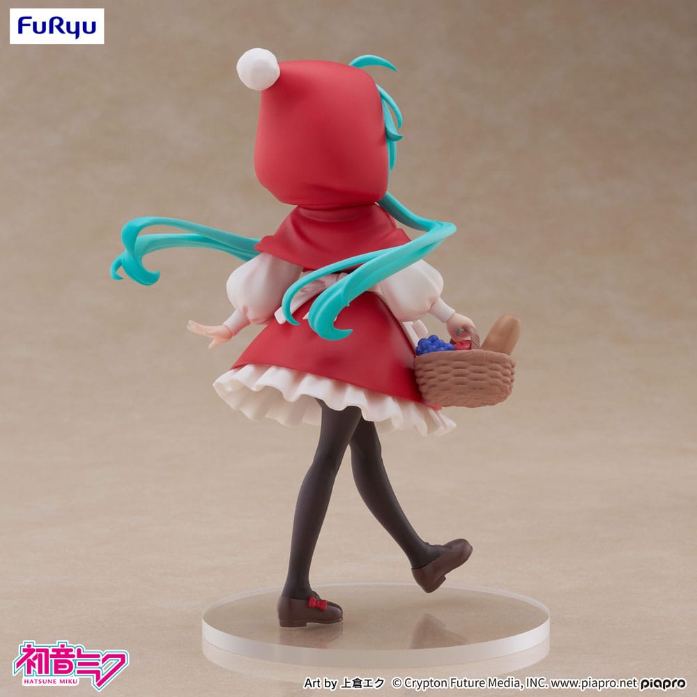Hatsune Miku Desktop Fairy PVC Statue Hatsune Miku Lille rødhætte Ver. 16 cm