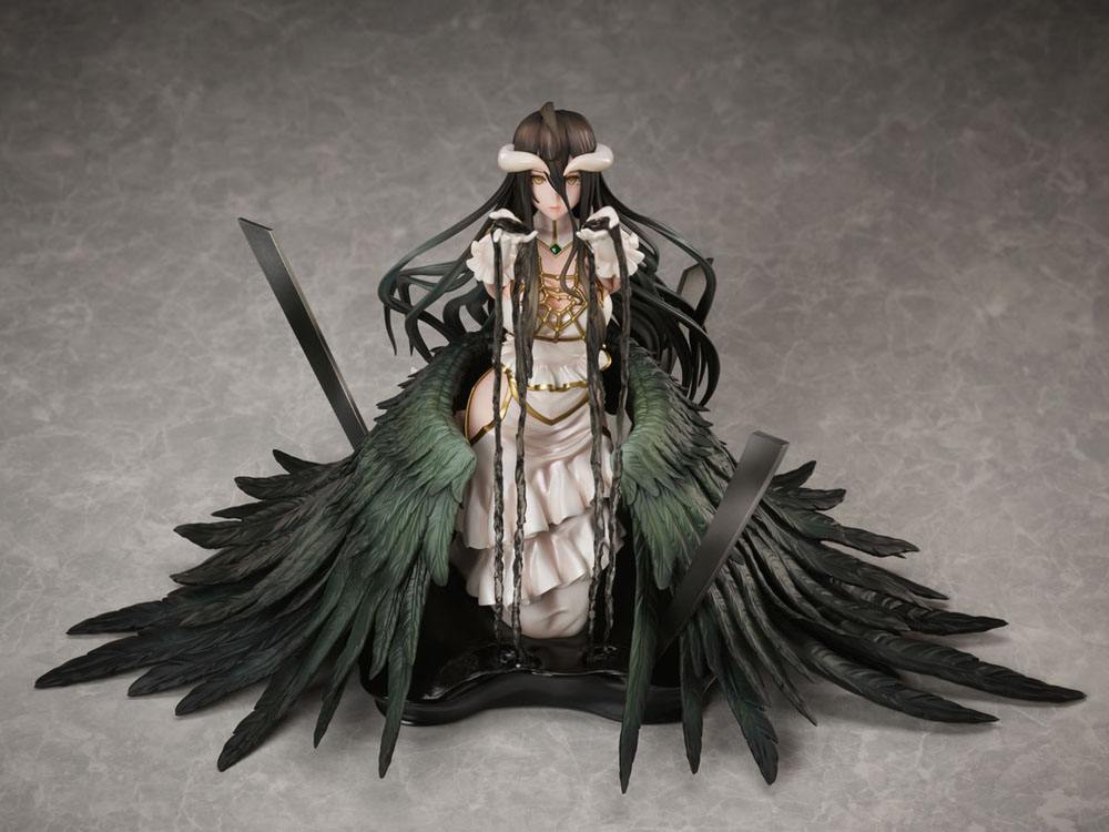 Overlord PVC -staty 1/7 albedo vit klänning ver. 17 cm