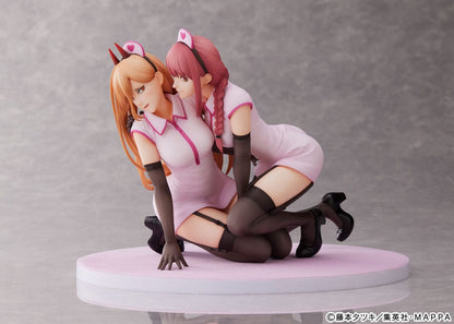 Chainsaw Man PVC Statue 1/7 Power & Makima Nurse Ver. 14 cm