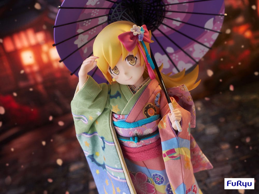 Monogatari PVC Statue 1/4 Shinobu Oshino Japanese Doll 42 cm