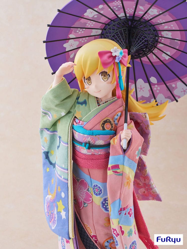 Monogatari PVC Statue 1/4 Shinobu Oshino Japanese Doll 42 cm