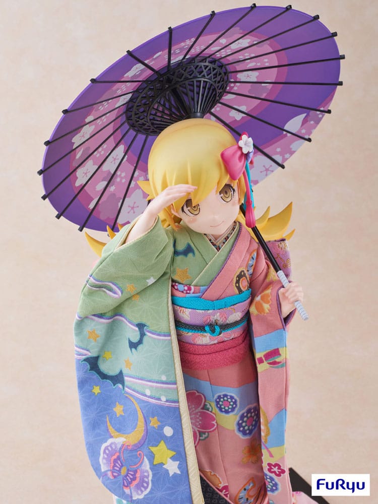 Monogatari PVC Statue 1/4 Shinobu Oshino Japanese Doll 42 cm