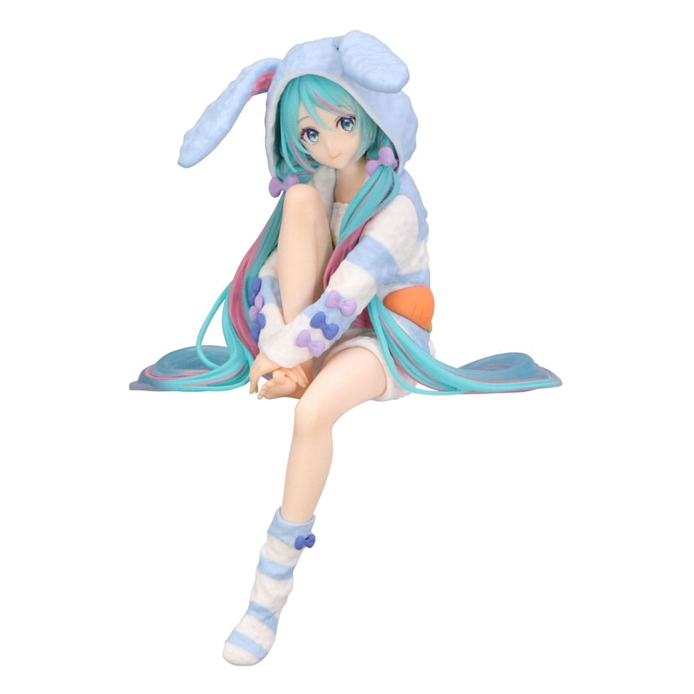 Hatsune Miku zatvarač za rezance PVC statua Hatsune Miku Rabbit Ear Hood Pidžama Plava Boja Ver. 14 cm