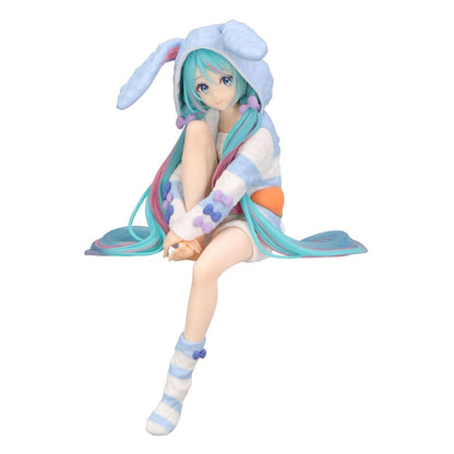 Hatsune Miku zatvarač za rezance PVC statua Hatsune Miku Rabbit Ear Hood Pidžama Plava Boja Ver. 14 cm