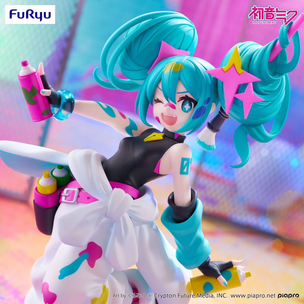 Hatsune Miku Trio-Try-iT PVC statua Miku Paint Girl 19 cm