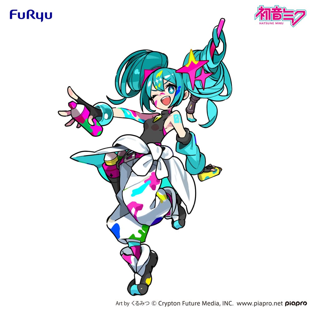 Hatsune Miku Trio-Try-iT PVC statua Miku Paint Girl 19 cm