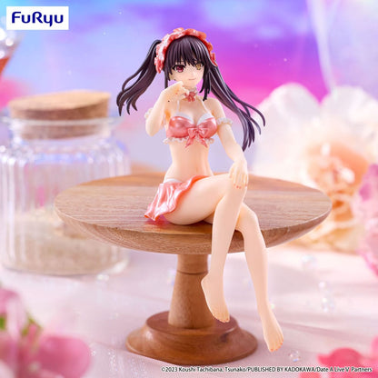 Date A Live V Noodle Stopper Estatua de PVC Kurumi Tokisaki Traje de baño Color rojo pastel Ver. 15cm