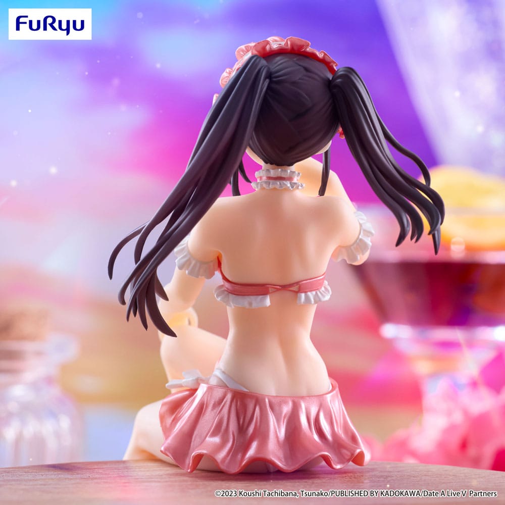 Date A Live V Noodle Stopper Estatua de PVC Kurumi Tokisaki Traje de baño Color rojo pastel Ver. 15cm